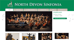 Desktop Screenshot of northdevonsinfonia.org.uk